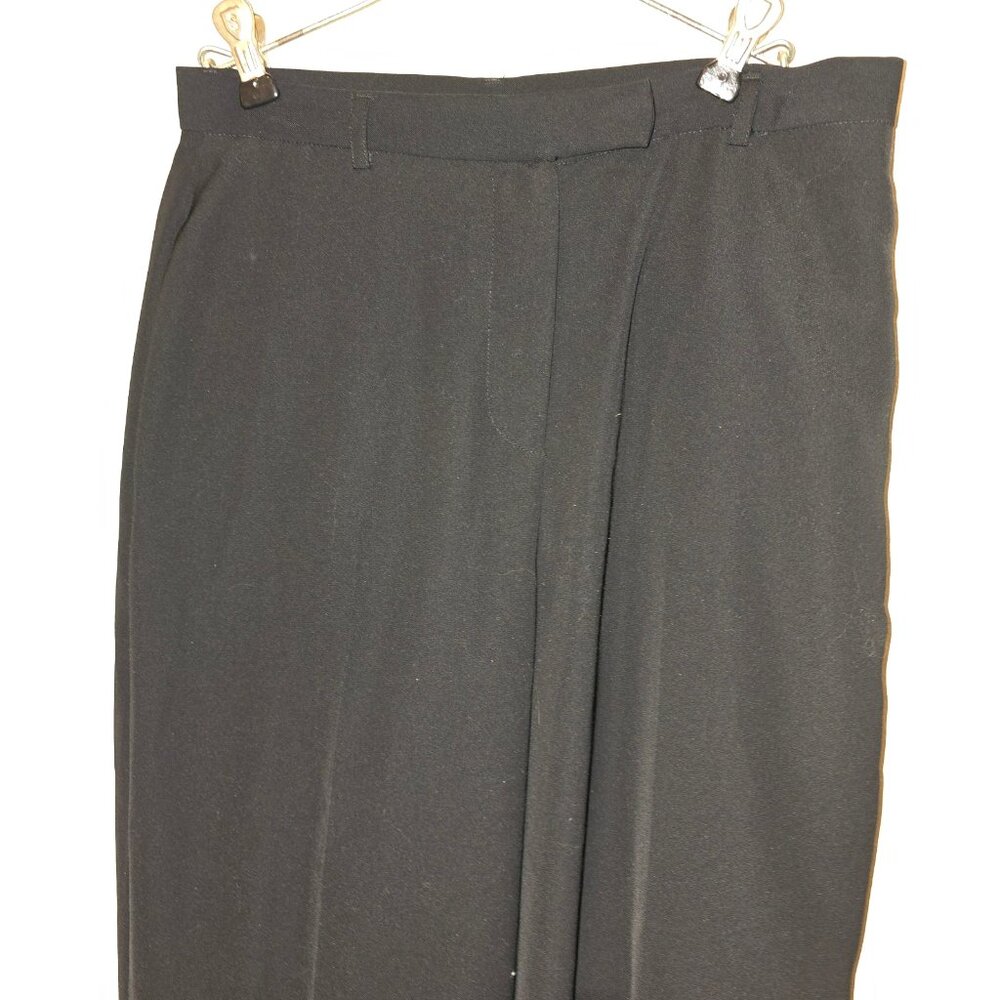 NY & Co Black Flowy Dress Pants Trousers 10 Petite